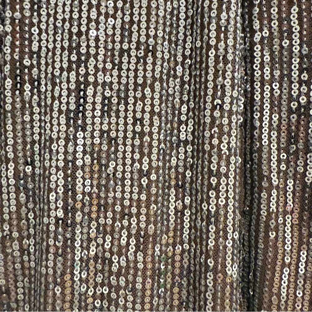 Anthropologie Mare Mare Sequin Duster in Taupe Size Small - Picture 6 of 7